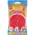 Hama Midi 1000 perler - neon rød