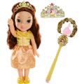 Disney Princess Belle dukke med septer og tiara - 38 cm