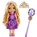Disney Princess Rapunzel dukke med septer og tiara - 38 cm