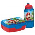 Super Mario rød matboks og drikkeflaske