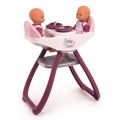 Smoby Baby Nurse tvilling-højstol til dukker