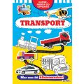Transport aktivitetsbok med oppgaver og mer enn 80 klistremerker