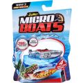 Zuru Micro Boats wave 3 Dino Racers - motorbåt som aktiveras i vatten - silvergrå