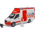 Bruder Mercedes Benz Ambulanse med sjåfør - sykebil med lyd og lys - 02676