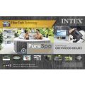 Intex PureSpa Greywood Deluxe - Uppblåsbar bubbelpool för 4 personer - 220-240V