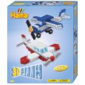 Hama Midi 3D flygplan - presentask med pärlor och pärlplatta - 2500 Midi pärlor 