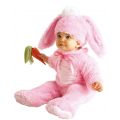 Kaninkostyme med lue og gulrot - rosa - 18-24 mnd
