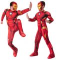 Avengers Iron Man maskeradkläder - small - 4-6 år - heldräkt med skoöverdrag och mask