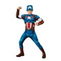 Avengers Captain America deluxe kostyme - small - 3-5 år - heldrakt og maske