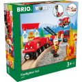 BRIO World Togbanesett med brannmanntema 33815