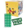 Plus Plus BIG Basic Value Pack - byggesett med 100 brikker og byggeplate