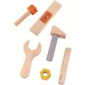 PlanToys Verktygsbälte med verktyg i trä - 7 delar