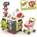 Smoby Affär med leksaksmat och kundvagn - fler än 40 delar