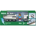 BRIO World Turbo Train 36003 - batteridrevet tog med vogn og figur