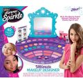 Shimmer 'n Sparkle sminkpaket med spegel - 40 olika färger för läppar, ögon och kinder