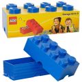 LEGO Storage Brick 8 - oppbevaringsboks med lokk - 50 x 25 cm - bright blue