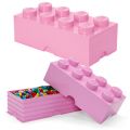 LEGO Storage Brick 8 - oppbevaringsboks med lokk - 50 x 25 cm - light purple - design collection
