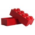 LEGO Storage Brick 8 - oppbevaringsboks med lokk - 50 x 25 cm - bright red