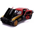 Avengers Black Widow leksaksbil - Chevy 1966 med figur - 17,5 cm lång