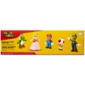 Nintendo Super Mario och hans vänner figurset 5 stk - 6 cm
