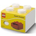  LEGO Storage Desk Drawer 4 bricks - förvaring med 1 låda - 16 x 16 cm - white