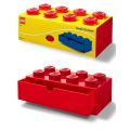 LEGO Storage Desk Drawer 8 brick - förvaring med 1 låda - 32 x 16 cm - Bright Red
