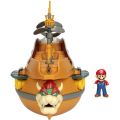 Nintendo Super Mario Deluxe Bowsers Luftskepp med ljud och rörelser - Mario-figur medföljer
