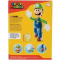 Nintendo Super Mario Luigi figur med question block og bevegelige ledd - 10 cm