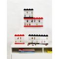 LEGO Storage display case till 16 minifigurer - medium stone grey 
