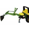 Rolly Toys rollyBackhoe: John Deere gravearm med sæde og støttefod til pedaltraktor