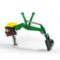 Rolly Toys rollyBackhoe: John Deere gravearm med sæde og støttefod til pedaltraktor