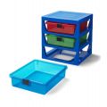 LEGO Storage Förvaringshylla med 3 lådor - Bright blue