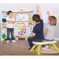 Smoby klasserom - whiteboard og kritt-tavle med klasseromtilbehør - ta med skolen hjem i stuen