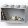 LEGO Storage brick shelf 8 - hylle med stor LEGO kloss - Medium Stone Grey