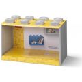 LEGO Storage brick shelf 8 - hylle med stor LEGO kloss - Medium Stone Grey