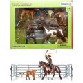 Schleich Lassokasting med cowboy - western figursett med hest - 11 deler