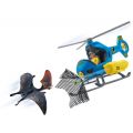 Schleich Dinosaur luftangrep 41468 - lekesett med helikopter, dinosaur og figur - 10 deler