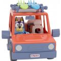 Bluey Heeler 4WD familiebil - legetøjsbil med Bandit-figur og tilbehør