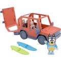 Bluey Heeler 4WD familiebil - legetøjsbil med Bandit-figur og tilbehør