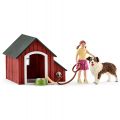 Schleich Farm World Hundehus med hund og figur