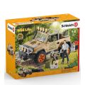 Schleich Wild Life Jeep - med figur, chimpanse og tilbehør