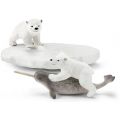 Schleich Wild Life Isbjørnenes lekeplass 42531 - figursett med isbjørner og narhval