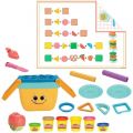 Play Doh Picnic Shapes Starter set - 6 burkar med lera, picknickkorg, formar och mycket mer