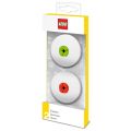 LEGO Stationery 51519 Suddgummi 2-pack - röd och limegrön