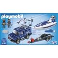Playmobil City Action Politibil med speedbåt 5187