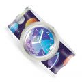 Watchitude Slap Watch - Deep Space armbåndsur - slapwrap analog klokke - verdensrommet