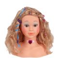Princess Coralie sminkedukke - sminkehoved med tilbehør til sminke og hår