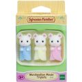 Sylvanian Families Marshmallow Musetrillinger - 3 babyfigurer med kurv