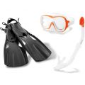 Intex Wave Rider Sports Set - cyklop, snorkel och simfötter - stl 38-40
