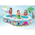 Intex Swim Center Seashore Pool - oppblåsbart basseng med sjømotiv - 262 x 160 cm